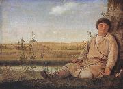 Alexei Venezianov Sleeping Shepherd Boy (mk22) oil painting on canvas